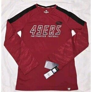Fanatics San Francisco 49ers Long Sleeve Size S Red Camouflage Sleeves NWT